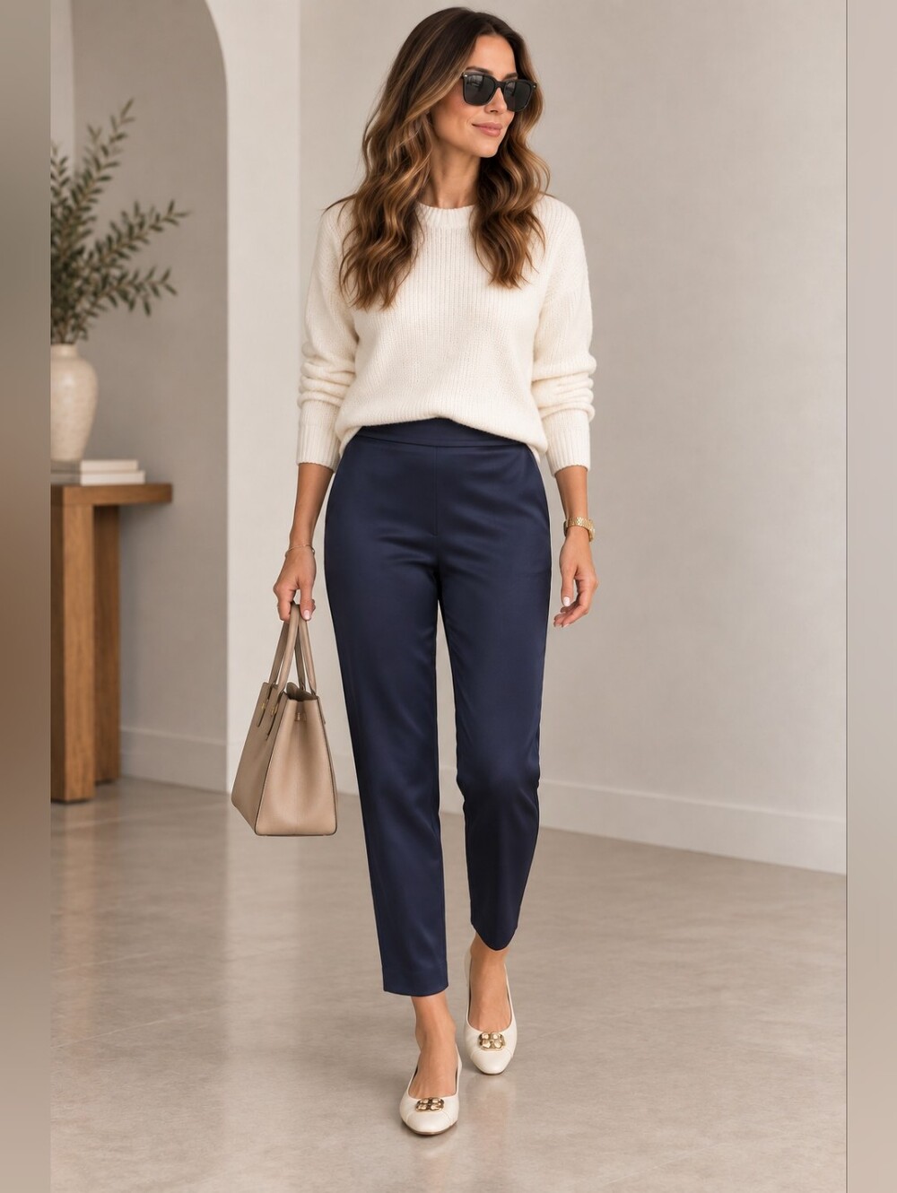 St. John Emma Liquid Satin Pants Size 2